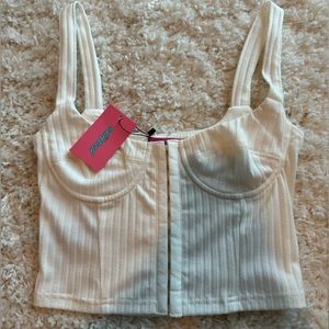 NWT EDIKTED ISADORA RIBBED CORSET